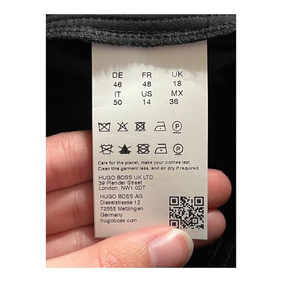 BOSS Hugo Boss pants Tocata trousers black size 14 - Picture 6 of 6